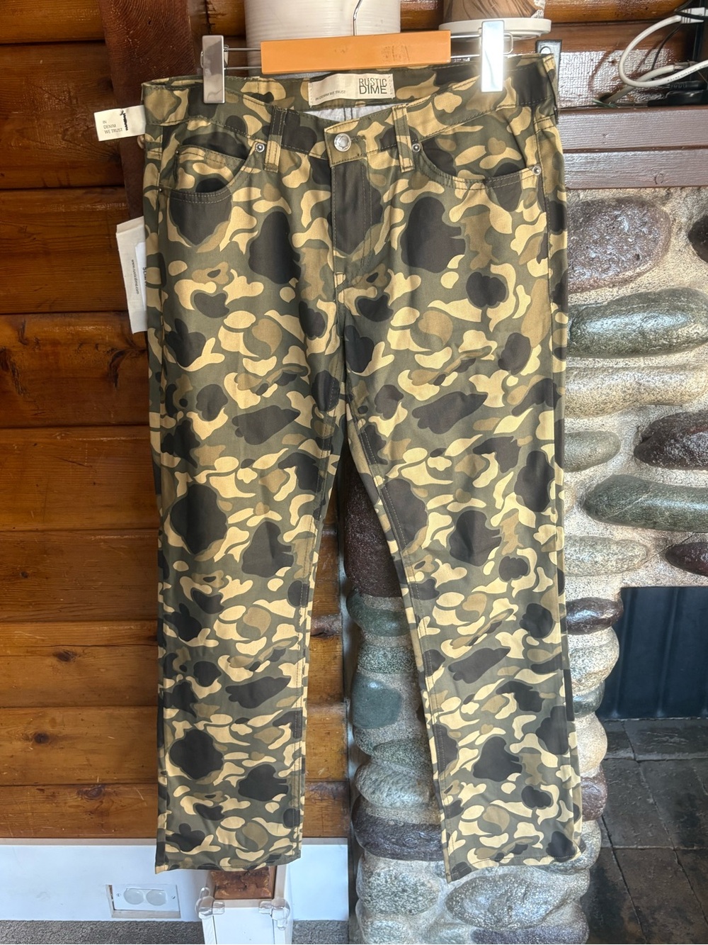 Rustic Dime DS210 Bubble Camo Slim Fit Jeans Made in USA Size 32